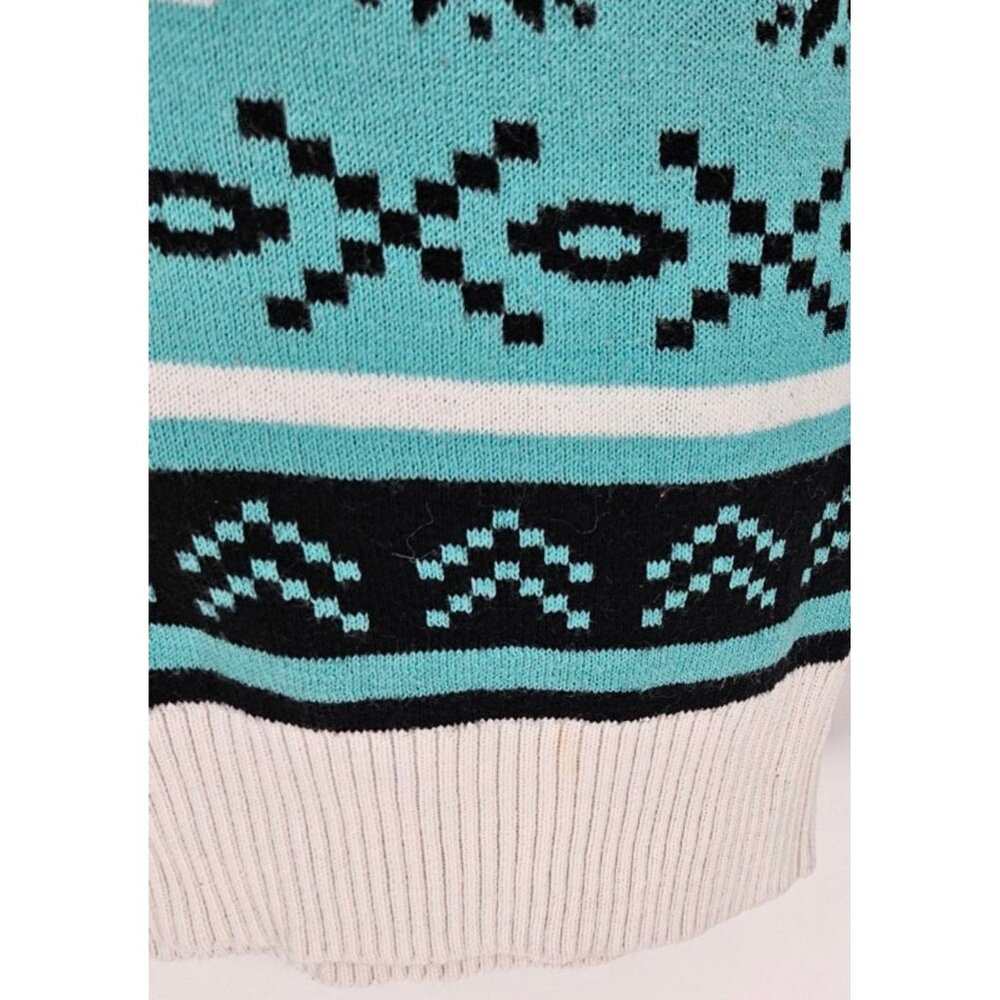 MY HERO ACADEMIA Funimation A-1 Class Sweater Sz L Turquoise Black White - Picture 5 of 7